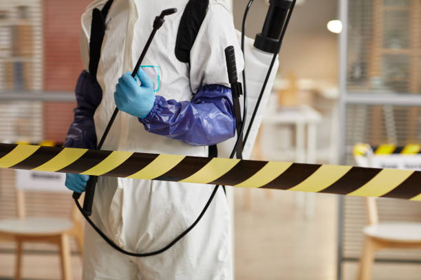 Professional Sewage Cleanup technician working in Clinton, MI